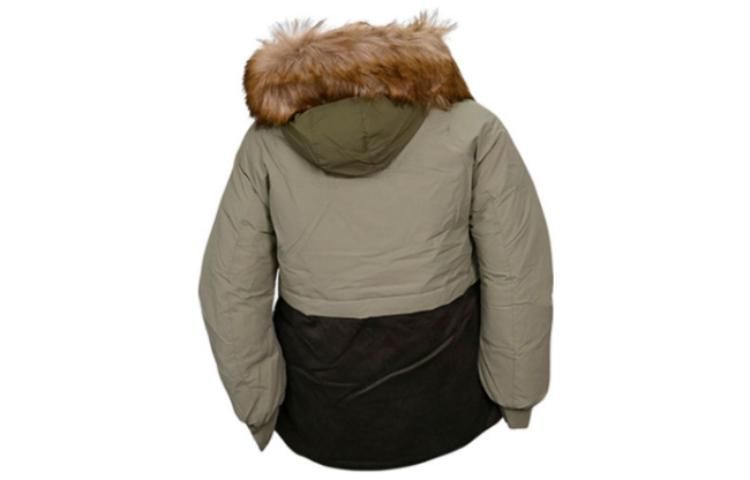 (WMNS) Converse Premium Fashion Mid Down Jacket 'Army Green' 10023726-A02 sold by KicksCrew product image thumbnail 2