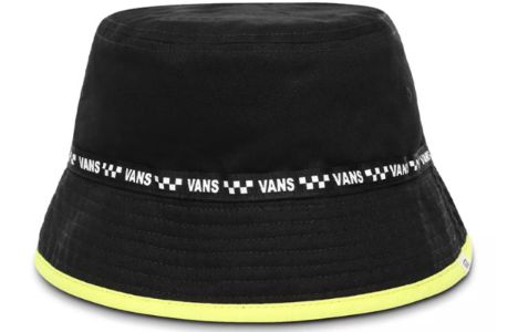 (WMNS) Vans Delux Hankley Bucket Hat 'Black Yellow' VN0A4DT8W5X sold by KicksCrew