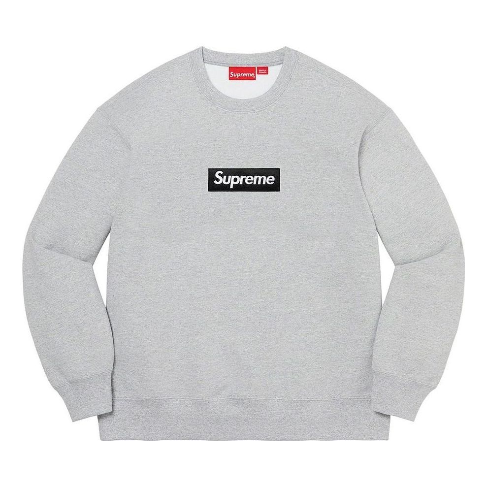Supreme Box Logo Crewneck 'Grey Black White' SUP-FW22-785 sold by KicksCrew