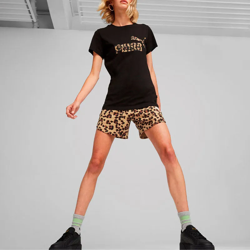 (WMNS) PUMA Camouflage Logo T-shirt 'Black' 630856-01 sold by KicksCrew product image thumbnail 3