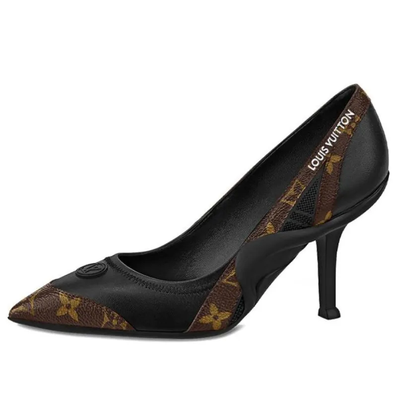 (WMNS) LOUIS VUITTON Archlight 1.0 Pumps 'Brown Monogram with Black' 1AAW8X sold by KicksCrew