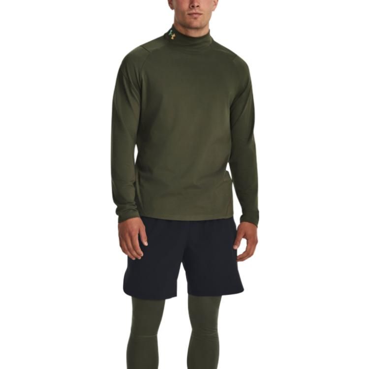 Under Armour Rush ColdGear Mock Long Sleeve T-Shirt 'Green' 1366059-390 sold by KicksCrew product image thumbnail 3