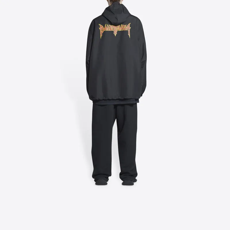 Balenciaga Metallica Windbreaker Hooded Jacket 'Black Orange' 698831TMO101000 sold by KicksCrew product image thumbnail 4