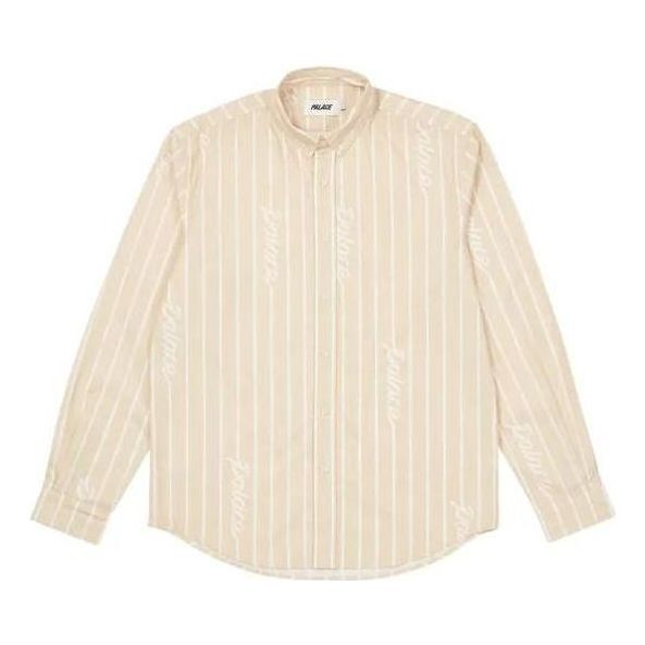Palace FW22 Hand Stripe Shirt 'Beige' P23SHT015 sold by KicksCrew