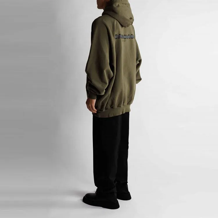 Balenciaga Strike 1917 Oversized Hoodie 'Khaki' 697879TMVH22930 sold by KicksCrew product image thumbnail 3