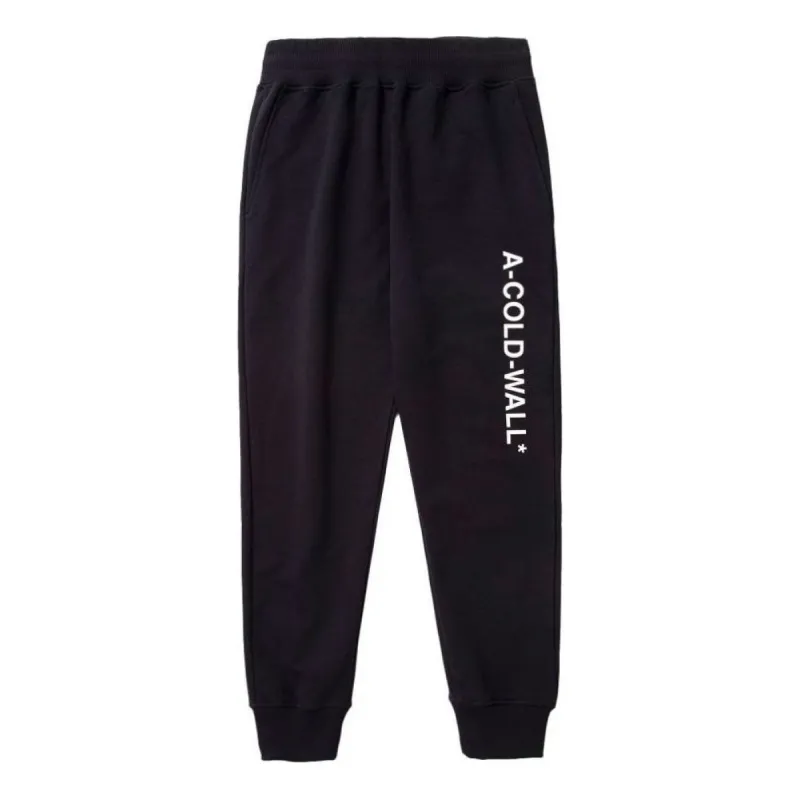 A-COLD-WALL* Essential Logo Sweatpants 'Black' ACWMB096-BLACK sold by KicksCrew