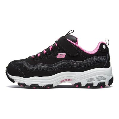 (GS) Skechers DLITES 1.0 'Black Pink' 664127L-BKHP sold by KicksCrew