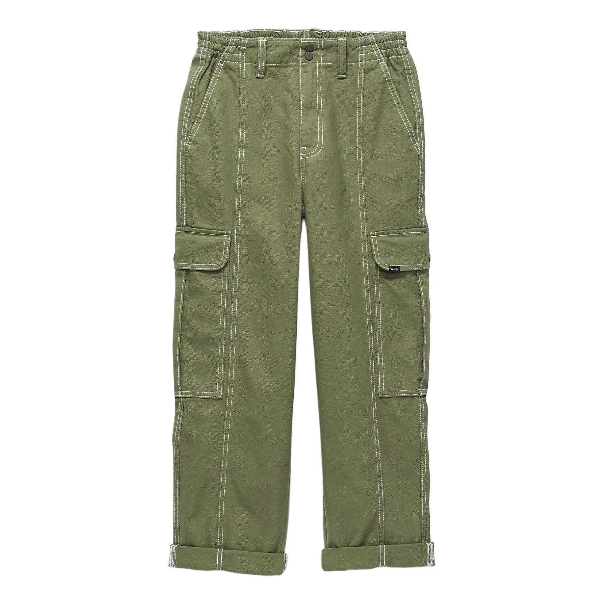 (WMNS) Vans Sidewalk Pants 'Olivine' VN000GWNAMB sold by KicksCrew
