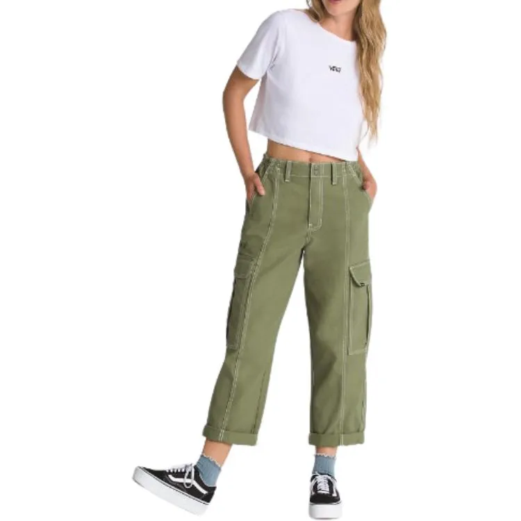 (WMNS) Vans Sidewalk Pants 'Olivine' VN000GWNAMB sold by KicksCrew product image thumbnail 3