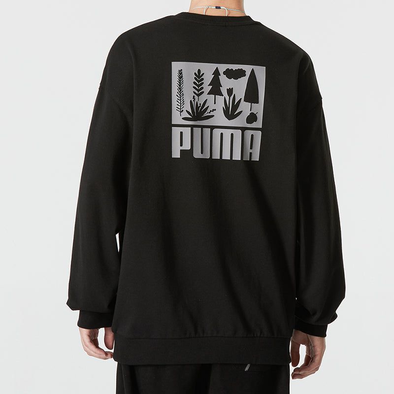Puma Logo Crew Neck Sweatshirt 'Black' 538780-01 sold by KicksCrew product image thumbnail 4
