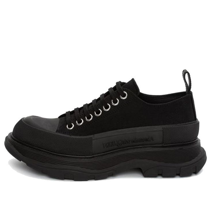 (WMNS) Alexander McQueen Tread Slick Lace Up 'Black' 611705W4L321000 sold by KicksCrew