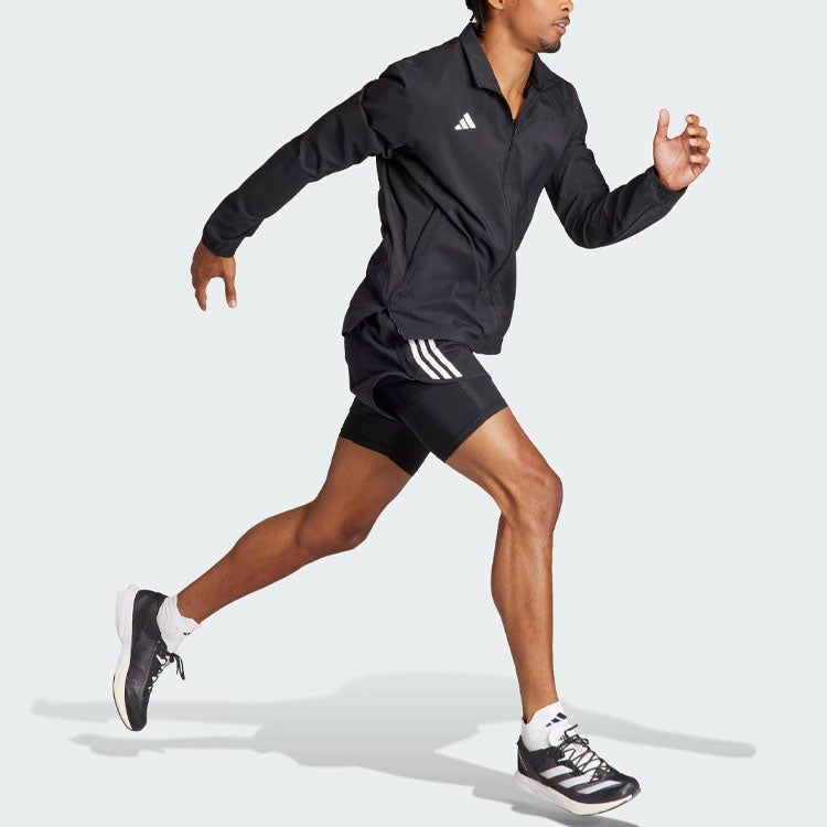 Adidas Adizero Essentials Running Jacket 'Black' IT7585 sold by KicksCrew product image thumbnail 4