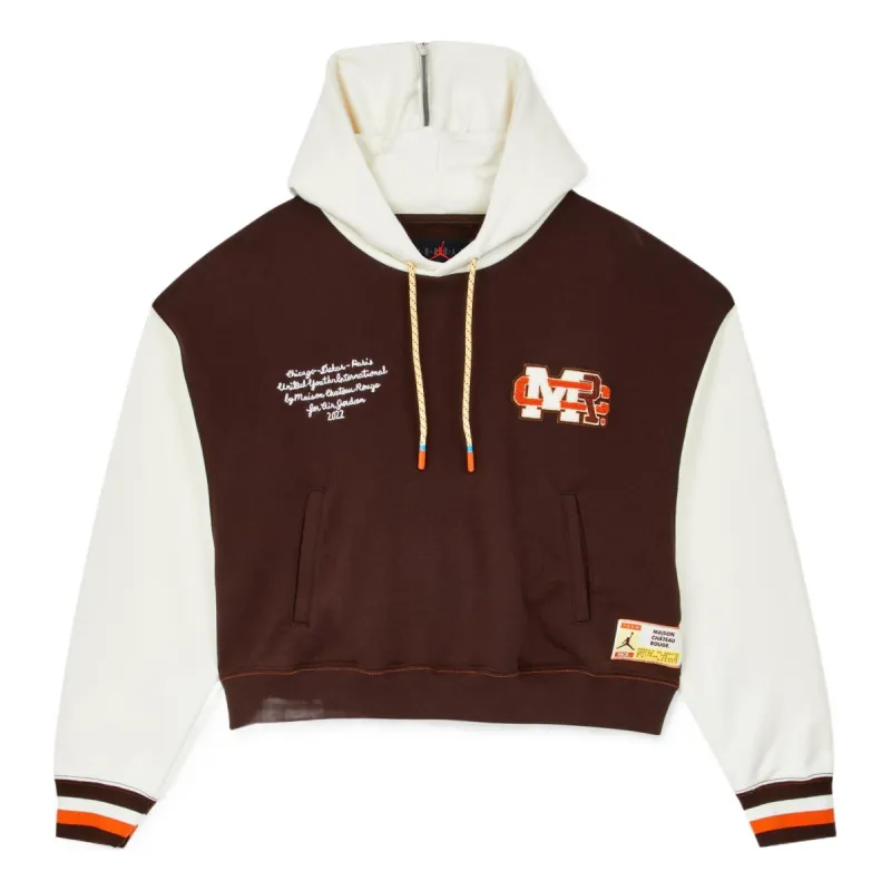 (WMNS) Air Jordan x Maison Chteau Rouge Hoodie 'Brown Basalt' DJ9762-203 sold by KicksCrew