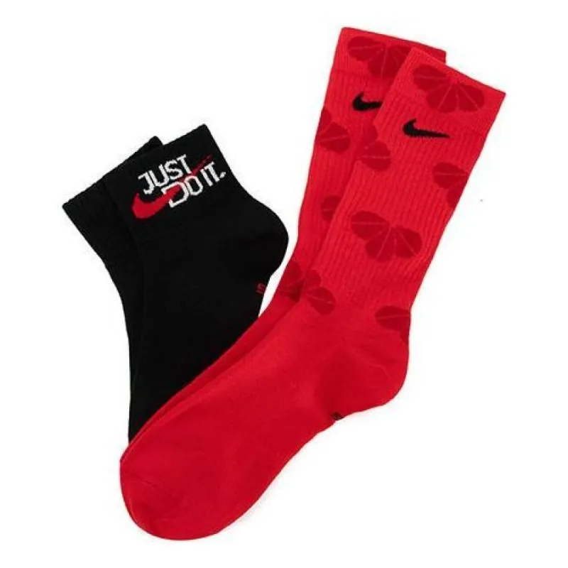 Nike Everyday Essentials Crew and Ankle Socks 'Red Black' DR9725-900 sold by KicksCrew