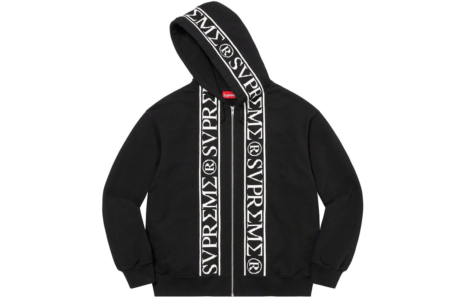 Supreme SS23 Week10 Roman Zip Up Hoodie 'Black' SUP-SS23-194 sold by KicksCrew product image thumbnail 2
