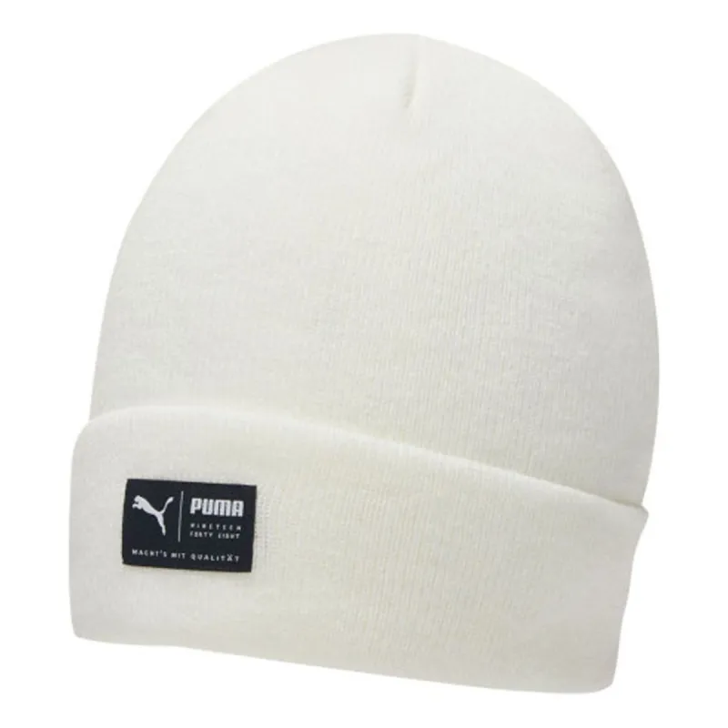 PUMA Archive Heather Beanie 'White Black' 02173913 sold by KicksCrew