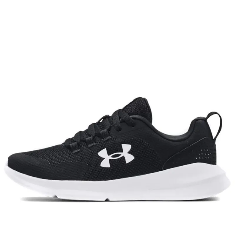 (WMNS) Under Armour Essential Wide D 'Black White' 3025372-001 sold by KicksCrew