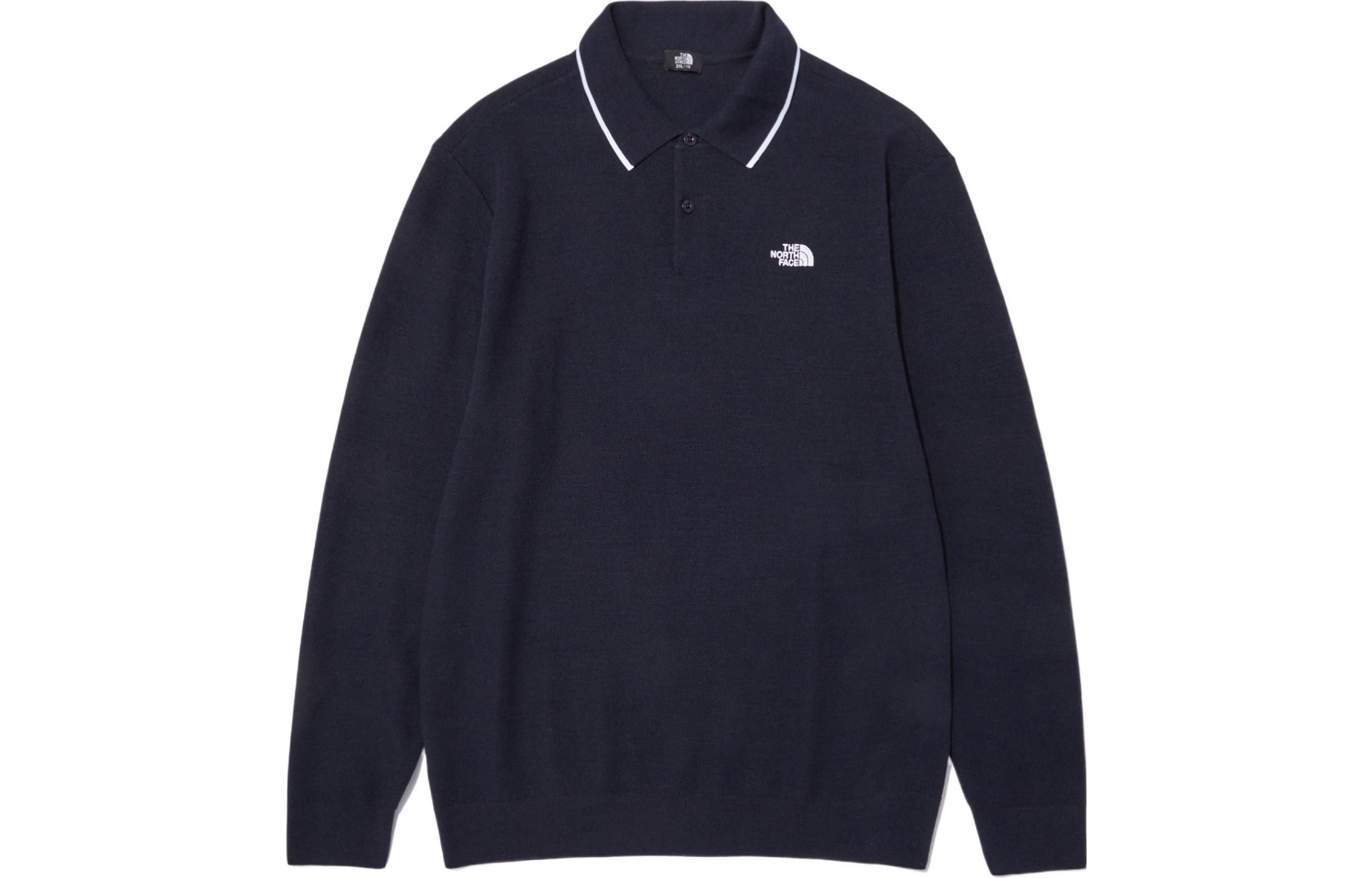THE NORTH FACE Long Sleeve Polo Shirt 'Navy' NT7QN51B sold by KicksCrew product image thumbnail 2