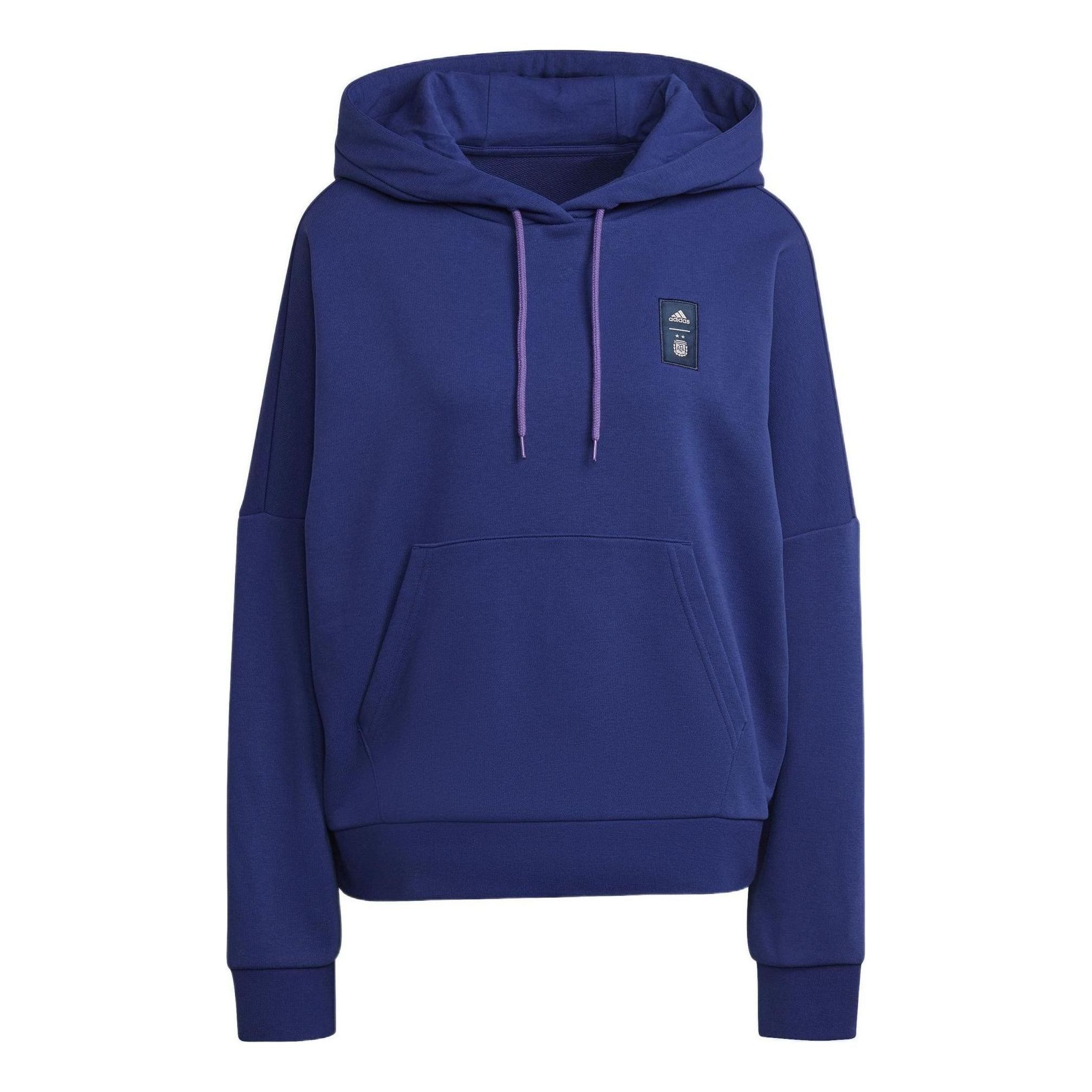 (WMNS) adidas Argentina 3 Stripes Hooded Sweatshirt 'Blue' HL8434 sold by KicksCrew