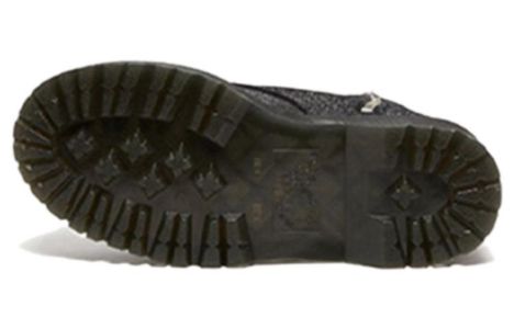 (WMNS) Dr. Martens Jadon Faux Fur-Lined Metallic Leather Platform Boots 'Black' 27955012 sold by KicksCrew