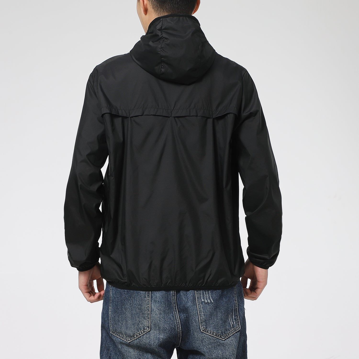 Puma Essentials Rebel Windbreaker Jacket 'Black White' 588784-01 sold by KicksCrew product image thumbnail 3