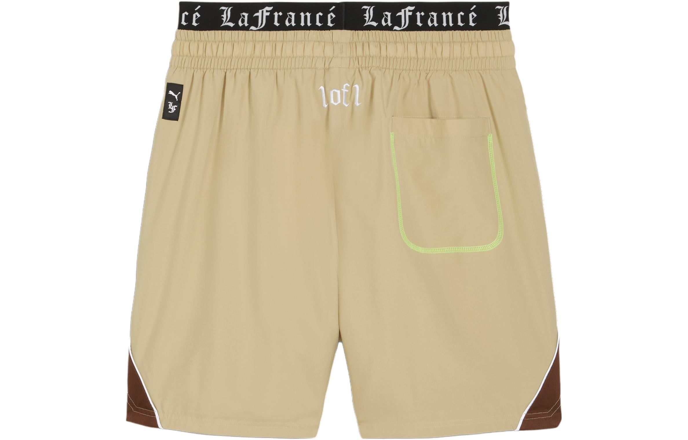 Puma HOOPS x LAFRANC Woven Shorts 'Sand Brown' 622832-01 sold by KicksCrew product image thumbnail 2