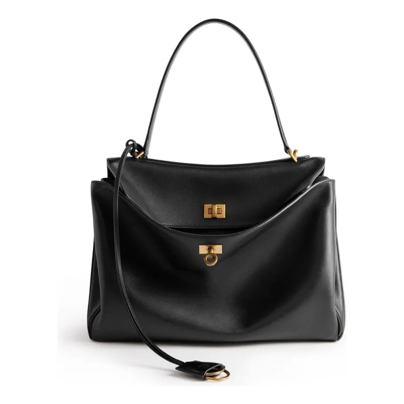 (WMNS) Balenciaga Rodeo Medium Handbag 'Black' 7897722AA4V1000 sold by KicksCrew