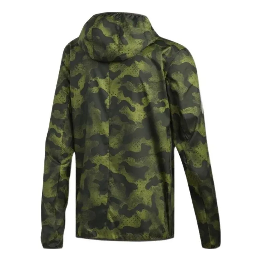 adidas Own the Run Camouflage Jacket 'Green' DZ2031 sold by KicksCrew product image thumbnail 2