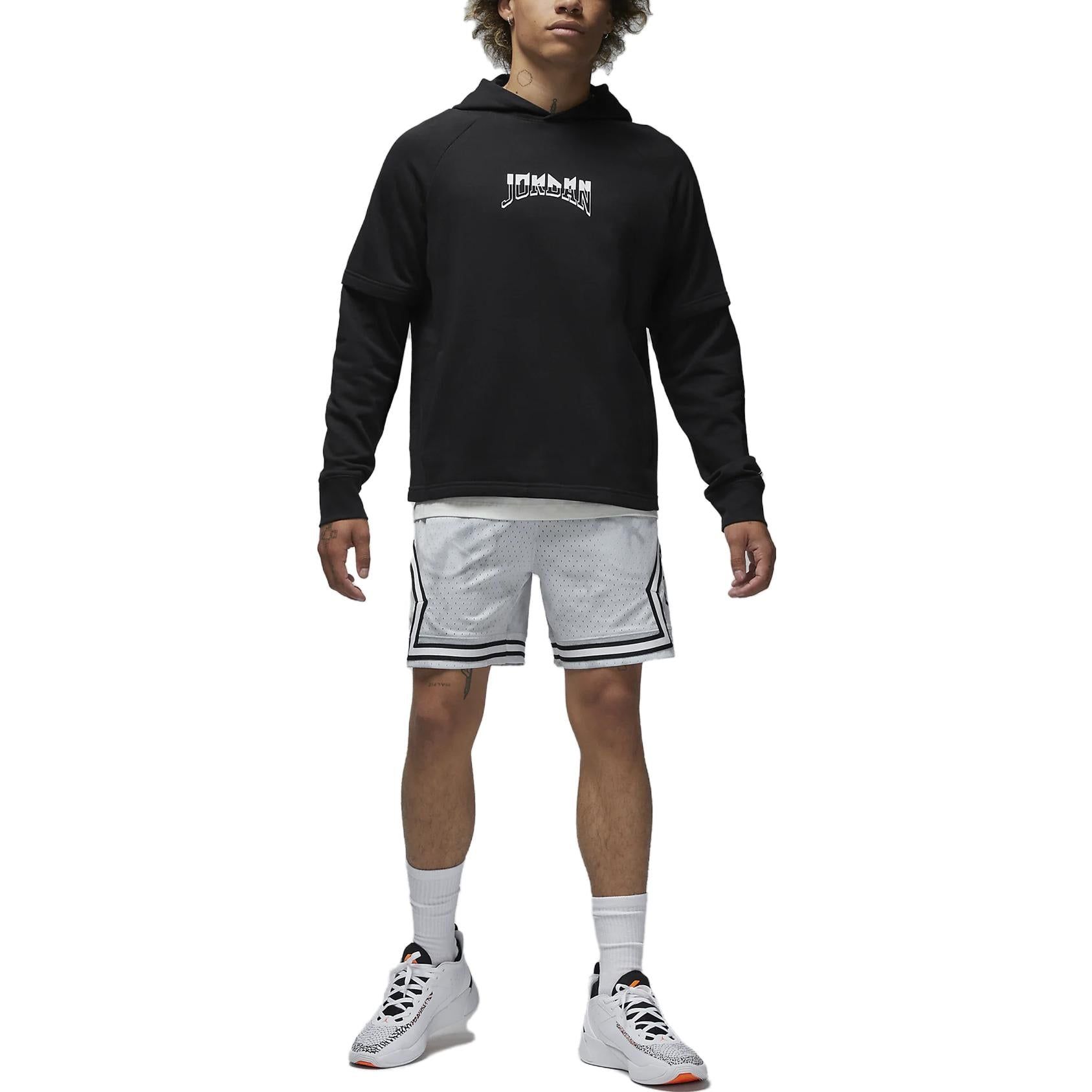 Air Jordan Dri-FIT Sport Graphic Fleece Pullover Hoodie 'Black' FB7570-010 sold by KicksCrew product image thumbnail 3