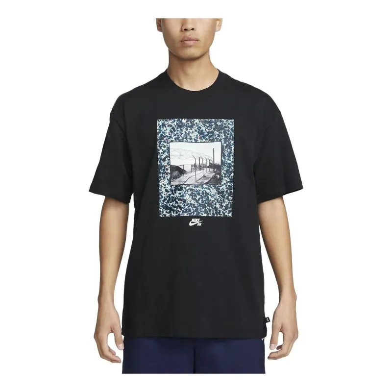 Nike SB Skateboard T-shirt 'Black' FB8141-010 sold by KicksCrew