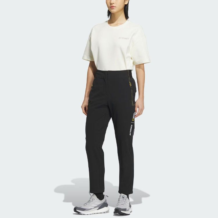 (WMNS) adidas National Geographic Wind.Rdy Pants 'Black' IS9529 sold by KicksCrew product image thumbnail 3