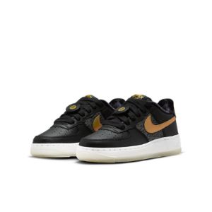 (GS) Nike Air Force 1 Low LV8 'Black Metallic Gold' FN6977-010 sold by KicksCrew