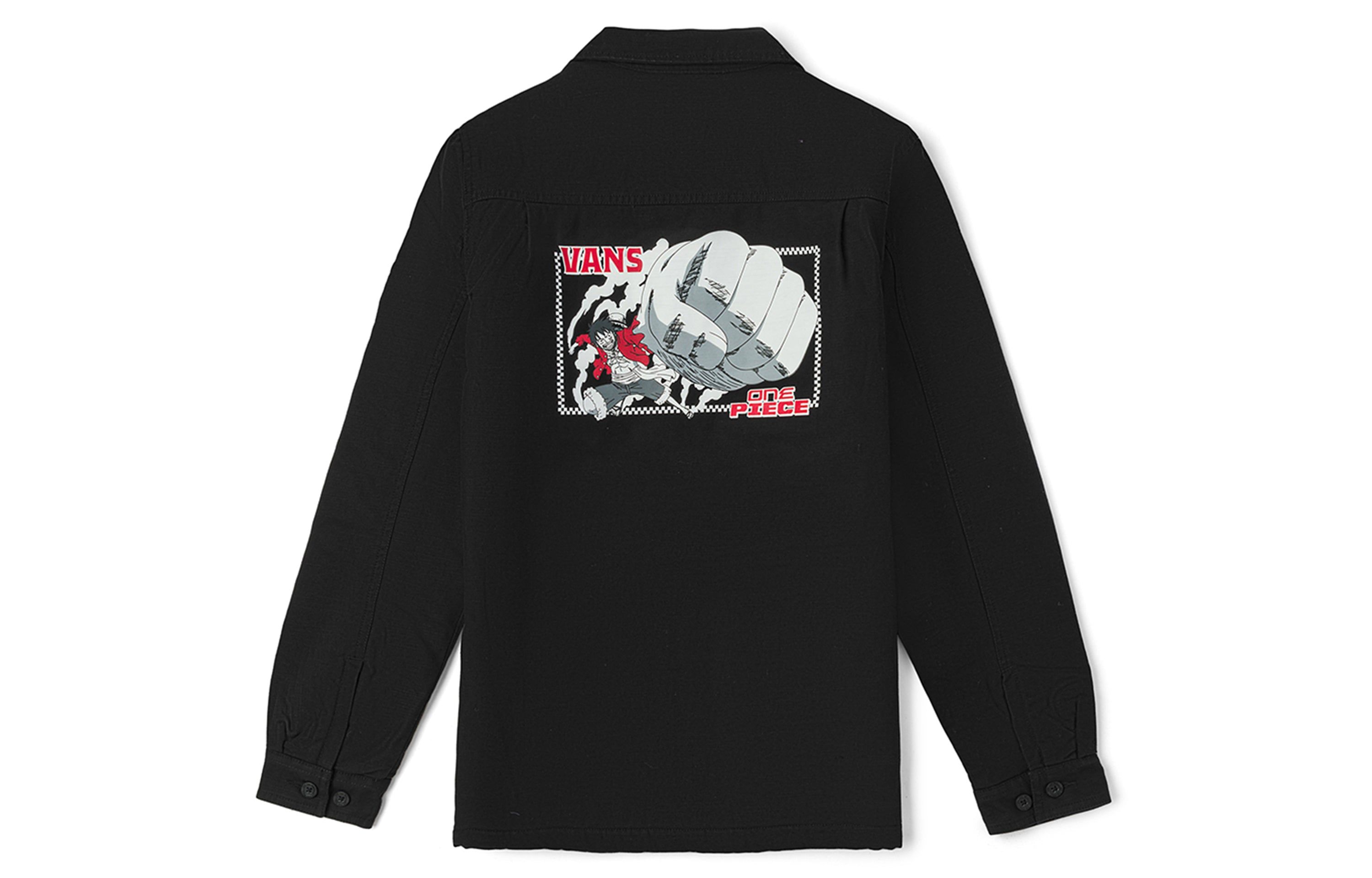 Vans x One Piece Station Jacket 'Black' VN00062QBLK sold by KicksCrew product image thumbnail 2