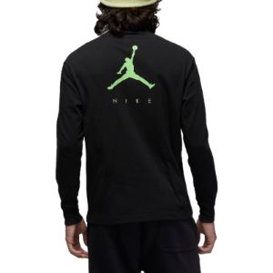 Air Jordan Flight MVP Long Sleeve T-shirt 'Black Green' DX2180-010 sold by KicksCrew