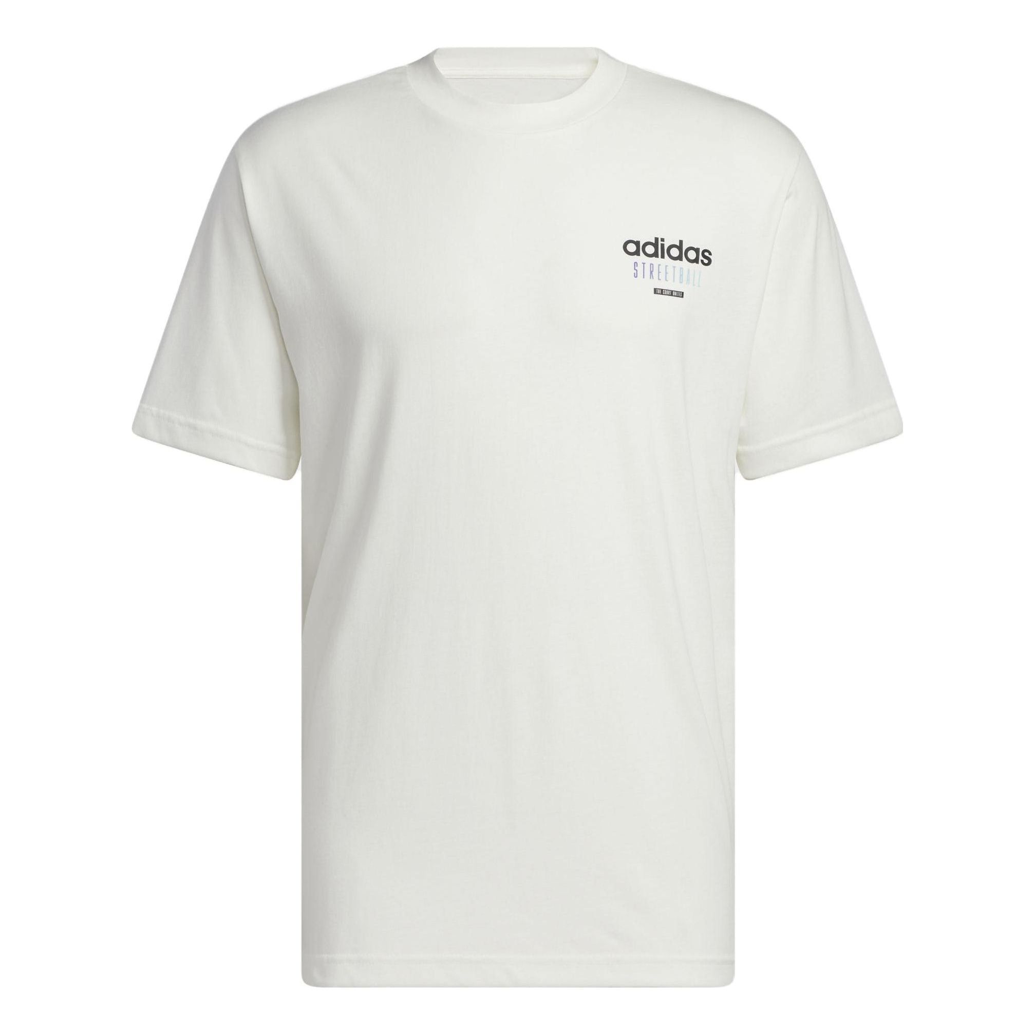 adidas originals Basketball Streetball Graphic T-shirt 'White' H47035 sold by KicksCrew