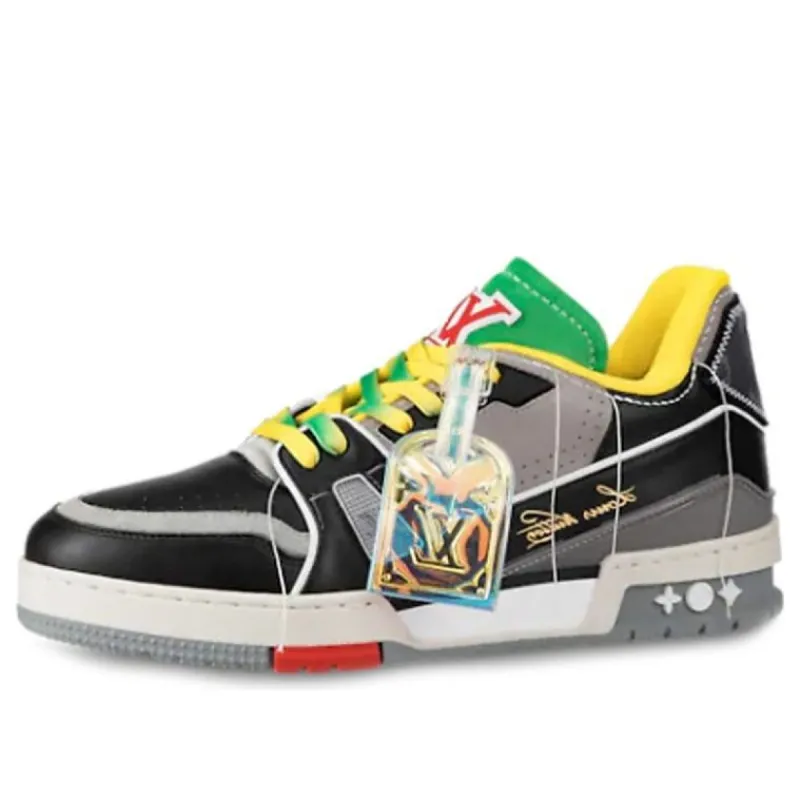 LOUIS VUITTON LV Trainers 'Yellow Multi-color' 1A8QA5 sold by KicksCrew