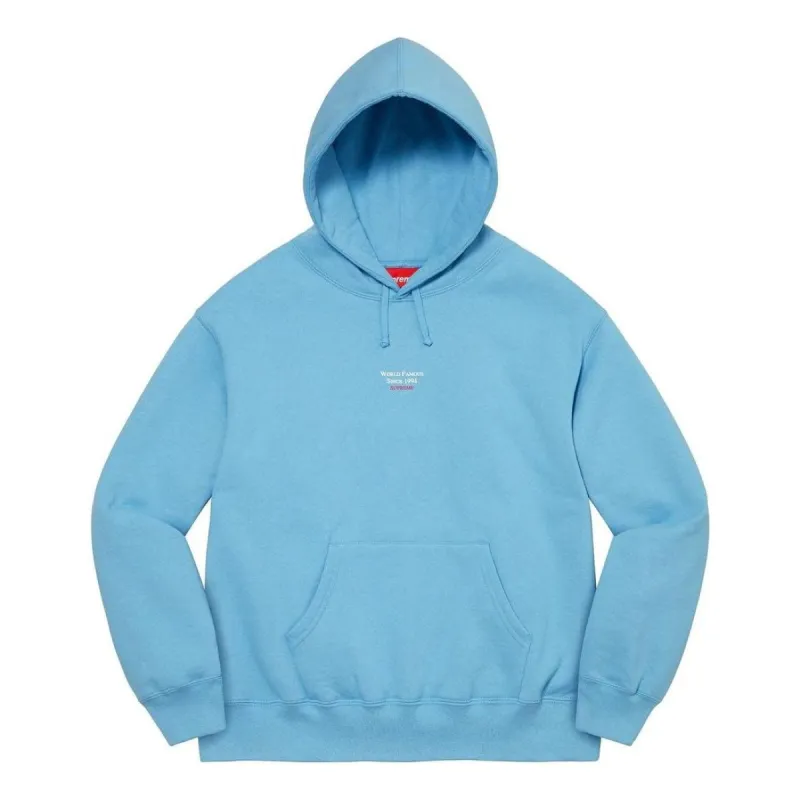 Supreme World Famous Micro Hooded Sweatshirt 'Teal' SUP-SS23-090 sold by KicksCrew