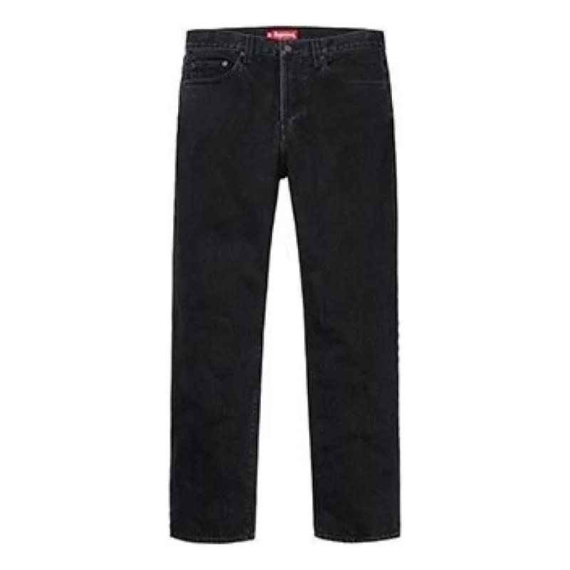 Supreme Stone Washed Black Slim Jean Pants 'Black' SUP-SS19-144 sold by KicksCrew