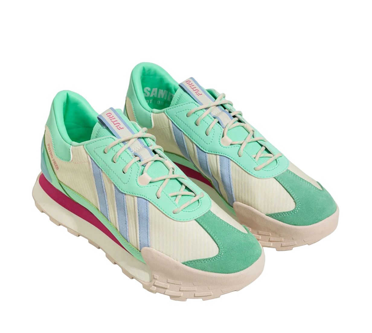 Adidas Neo Futro Mixr Shoes 'Beige Aqua Green Pink' HQ4596 sold by KicksCrew product image thumbnail 3