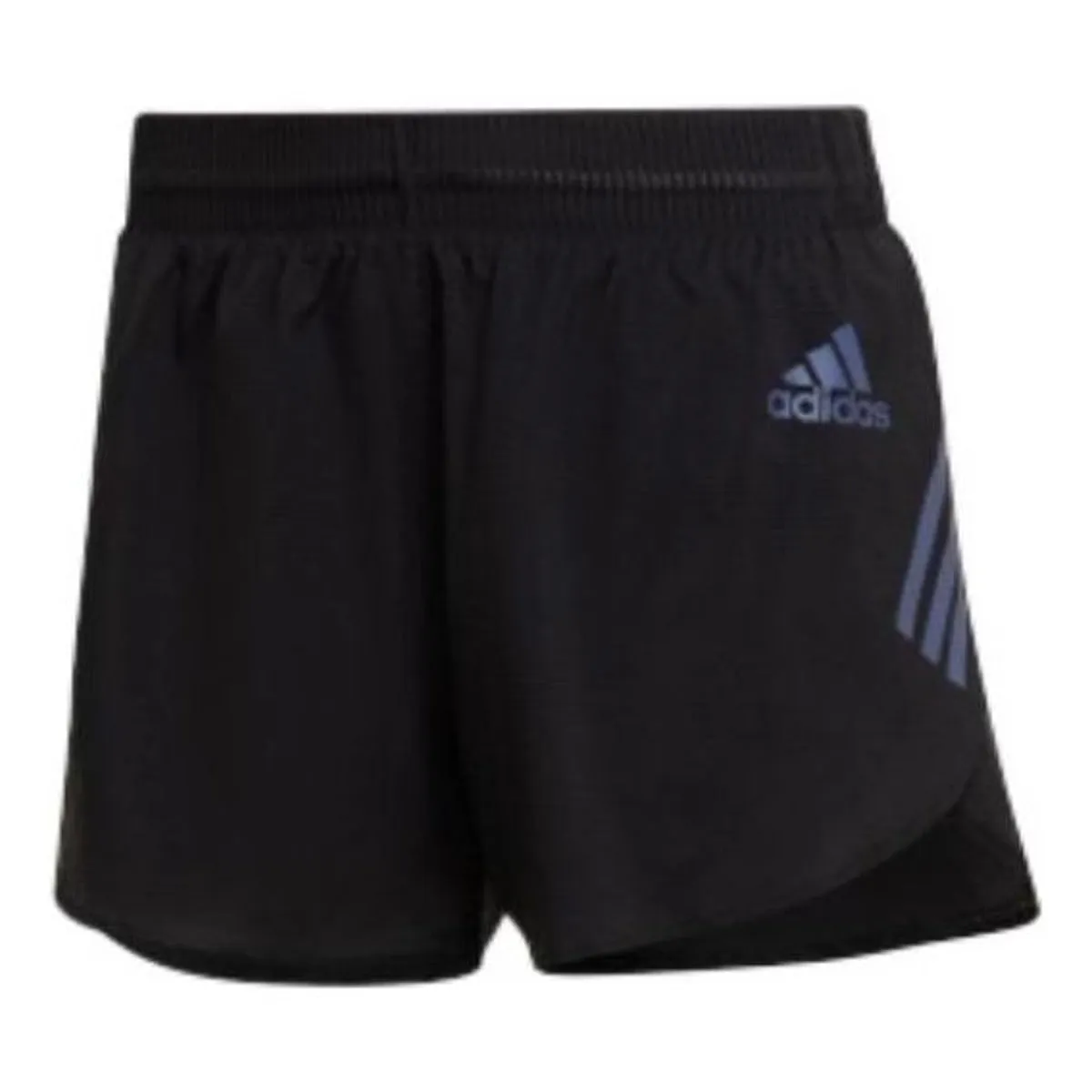 (WMNS) adidas Adizero Running Split Shorts 'Black Blue' HC7985 sold by KicksCrew