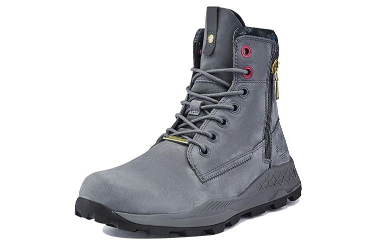 Timberland Brooklyn Side Zip Boots 'Medium Grey Nubuck' A41AW sold by KicksCrew product image thumbnail 3
