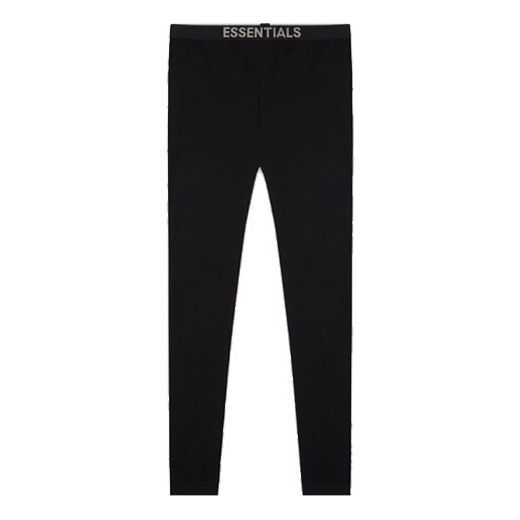 Fear of God Essentials FW20 Knit Logo Pants 'Black' FOG-FW20-183 sold by KicksCrew