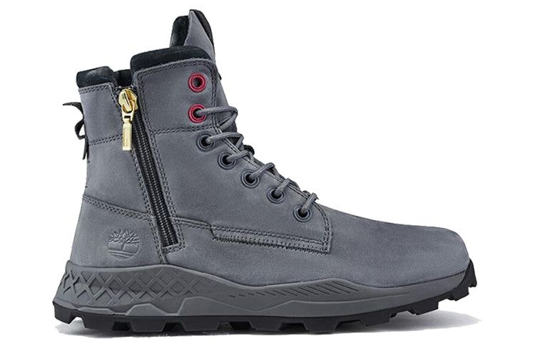 Timberland Brooklyn Side Zip Boots 'Medium Grey Nubuck' A41AW sold by KicksCrew product image thumbnail 2