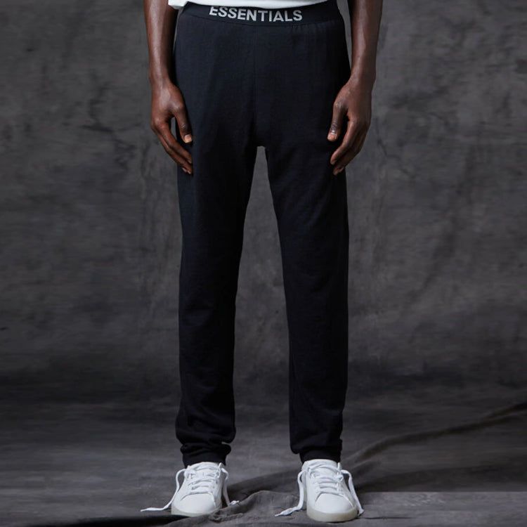 Fear of God Essentials FW20 Knit Logo Pants 'Black' FOG-FW20-183 sold by KicksCrew product image thumbnail 2