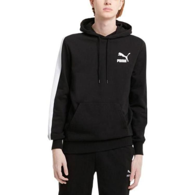 Puma Iconic T7 Hoodie 'Black White' 531354-01 sold by KicksCrew product image thumbnail 3