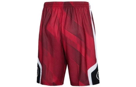 Li-Ning Way Of Wade Logo Basketball Shorts 'Red Black' AAPP281-2 sold by KicksCrew