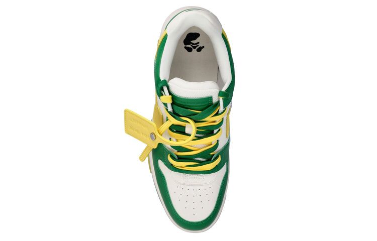 Off-White Out Of Office Low-Top Sneaker 'Green Yellow White' OMIA189S23LEA0045518 sold by KicksCrew product image thumbnail 3