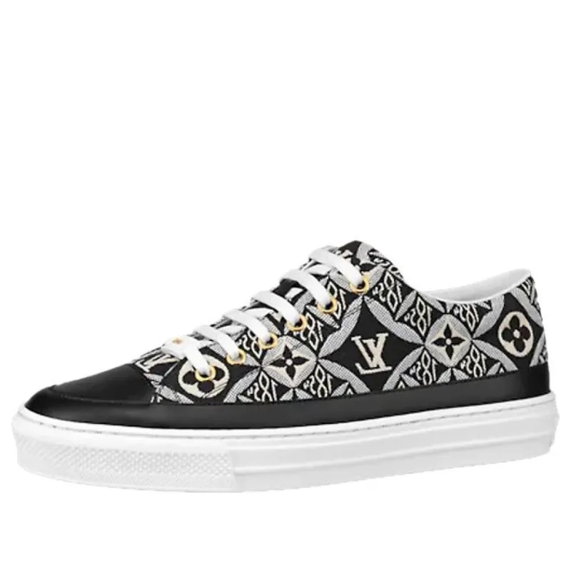 (WMNS) LOUIS VUITTON Stellar Sneakers 'White Black Monogram' 1A8DDA sold by KicksCrew