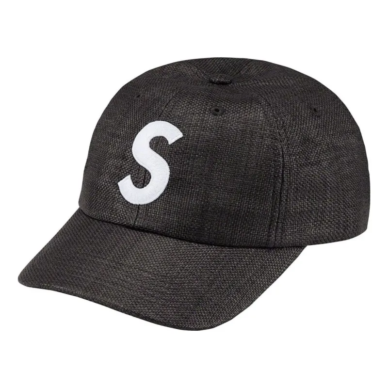 Supreme Raffia S Logo 6-Panel 'Black White' SUP-SS22-785 sold by KicksCrew