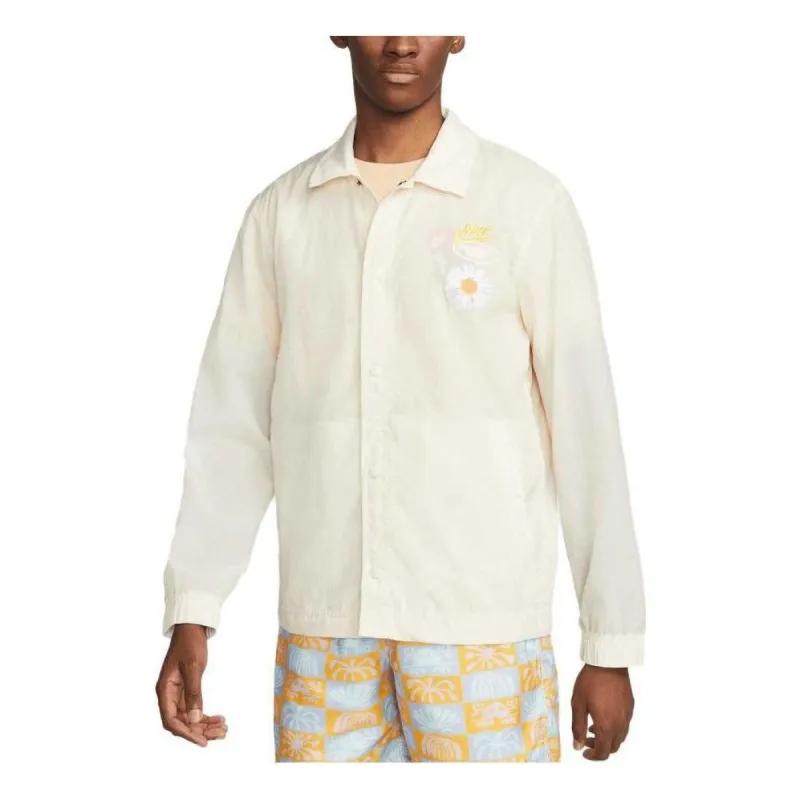 Nike Sportswear Unlined Coaches Jacket 'Yellow' DM5055-113 sold by KicksCrew